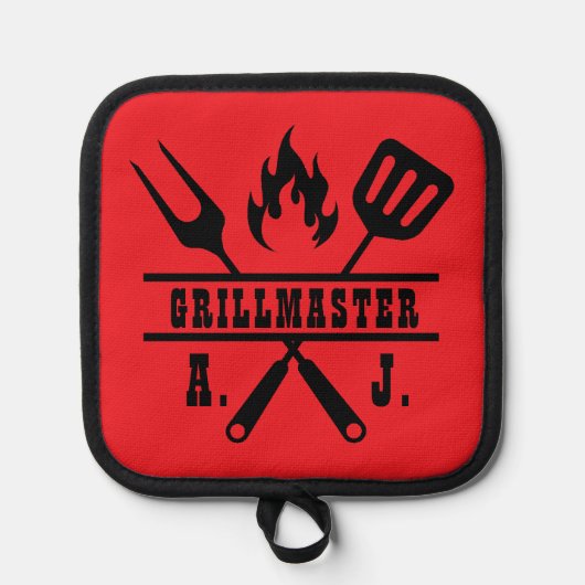 Manique Ustensile de grillmaster rouge  (Recto)