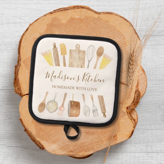 Manique Ustensiles de Cuisine de cuisine aquarelle personn