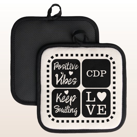 Manique Vibes positives continuer à sourire ajouter initia