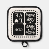 Manique Vibes positives continuer à sourire ajouter initia (Recto)