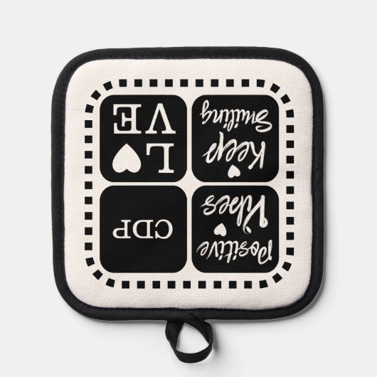 Manique Vibes positives continuer à sourire ajouter initia (Recto)