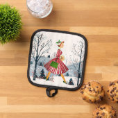 Manique vintage de Noël 1950 (De haut en bas)