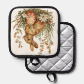 Manique Vintage Rabbit With Egg Pot Holder (Recto/Verso)