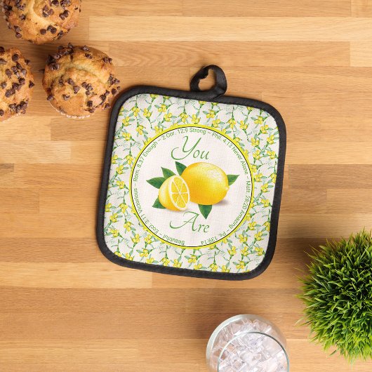 Manique Vous êtes de belles Écritures citrons