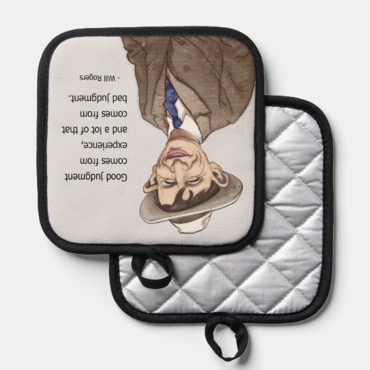 Manique Will Rogers cite Pot Holders (Recto/Verso)