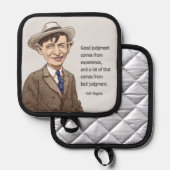 Manique Will Rogers cite Pot Holders (Recto/Verso)