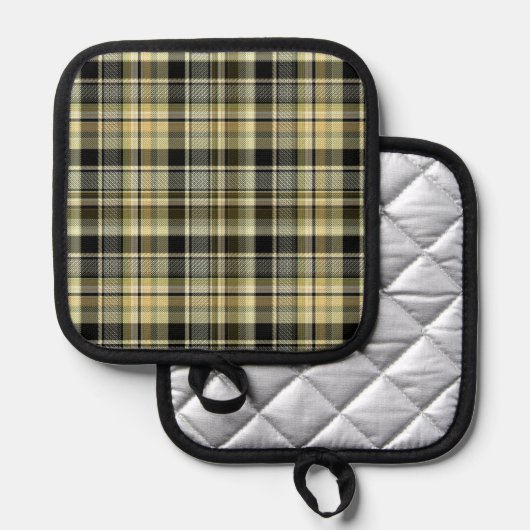 Manique Yellow-brown tartan plaid.  (Recto/Verso)