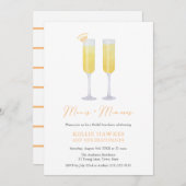 Manis en Mimosas Bridal Party Viering Kaart (Voorkant / Achterkant)