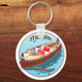 Manistee, Michigan Sleutelhanger (Voorkant)