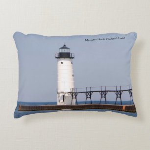 Manistee North Pierhead Light accentkussen Accent Kussen