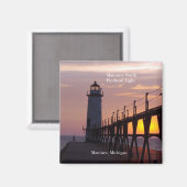 Manistee North Pierhead Light magnet Magneet (Voorkant / Achterkant)