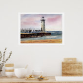 Manistee North Pierhead Light Poster (Keuken)