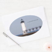 Manistee North Pierhead Light sticker (Envelop)