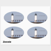 Manistee North Pierhead Light sticker (Vel)