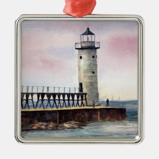 Manistee North Pierhead Lighthouse Ornament (Voorkant)