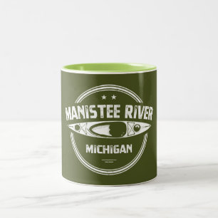 Manistee River, Michigan Tweekleurige Koffiemok