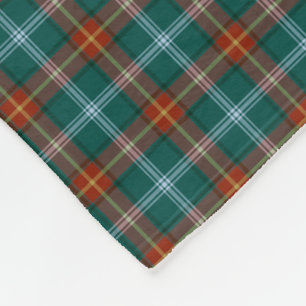 Manitoba Canada Tartan Fleece Deken