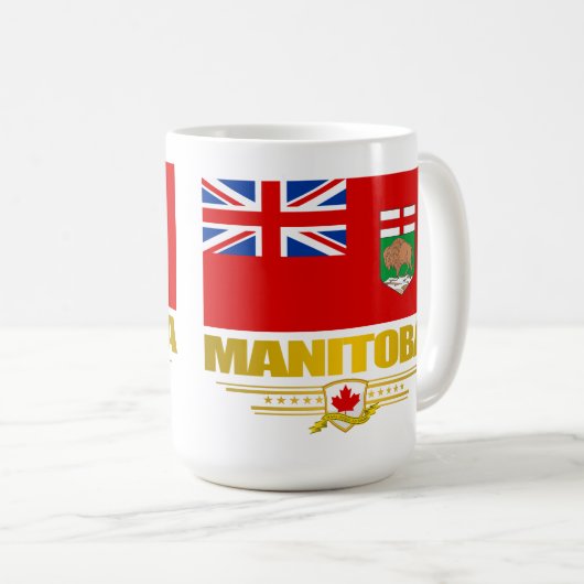 Manitoba Flag Koffiemok (Voorkant rechts)