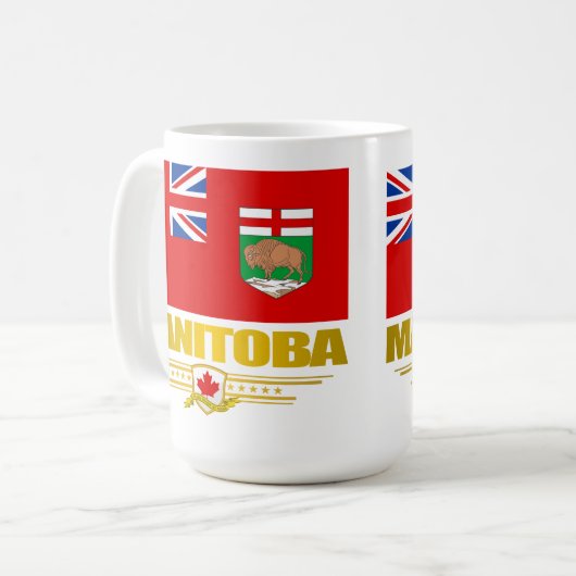 Manitoba Flag Koffiemok (Voorkant links)