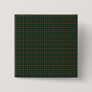 Manitoba tartan vierkante button 5,1 cm