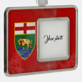 Manitoba Verzilverd Kader Ornament (Rechts)