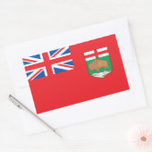 Manitoba vlag rechthoekige sticker (Envelop)