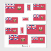 Manitoba vlaggen grafisch sticker (Vel)