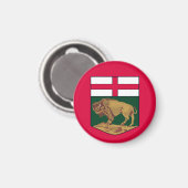 Manitoba-wapenmantel - CANADA Magneet (Voorkant / Achterkant)