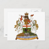 Manitoba wapenschild briefkaart (Voorkant / Achterkant)