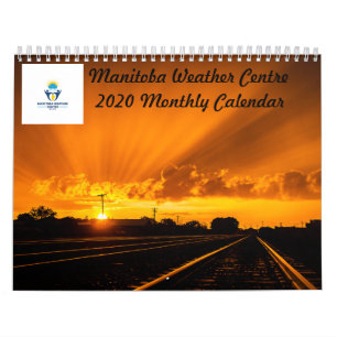 Manitoba Weather Center 2020 Maandelijkse kalender