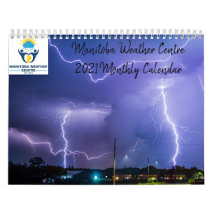 Manitoba Weather Center 2021 Maandelijkse kalender