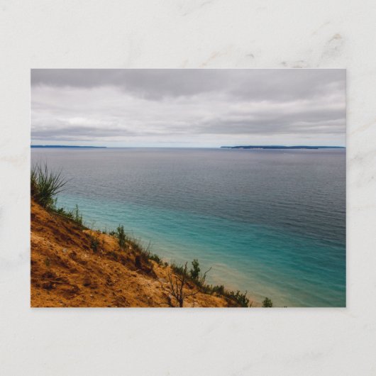 Manitou-eilanden vanuit Pyramid Point, Michigan Briefkaart (Voorkant)