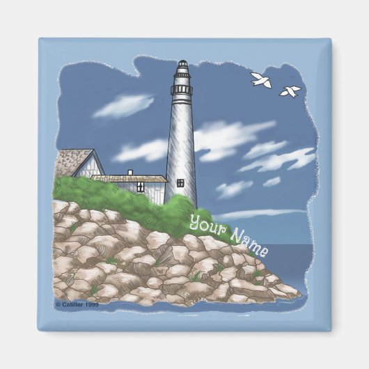 Manitou Lighthouse Magnet Magneet (Voorkant)