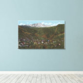 Manitou Springs, CO - De spa van de Rockies Canvas Afdruk (Insitu (Houten vloer))