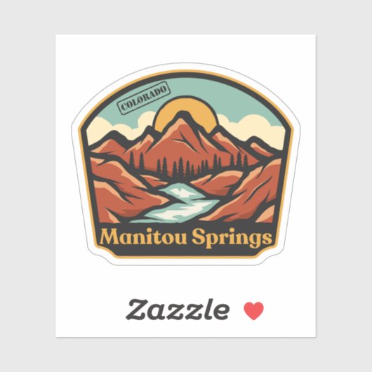 Manitou Springs, Colorado Sticker (Vel)
