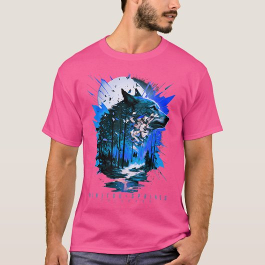 Manitou Springs Colorado Wolf T-shirt (Voorkant)