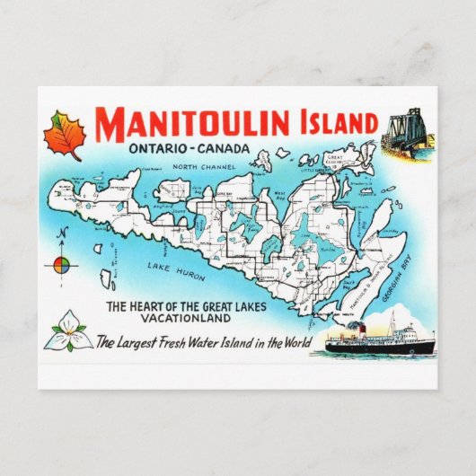 Manitoulin Island, Canada Briefkaart (Voorkant)
