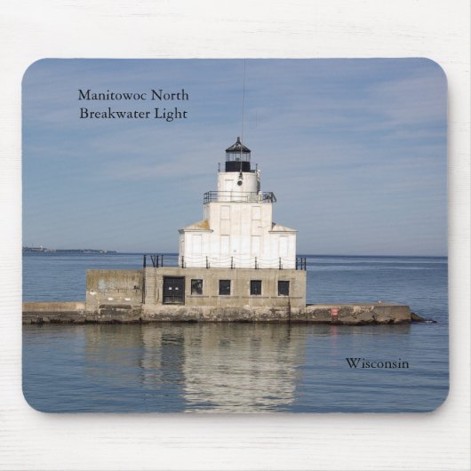 Manitowoc North Breakwater Light mousepad Muismat (Voorkant)