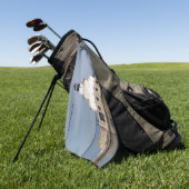 Manitowoc North Breakwater Light serviette de golf (Vert)