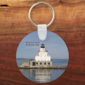 Manitowoc North Breakwater Light-sleutelketen Sleutelhanger (Voorkant)