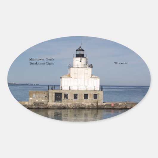 Manitowoc North Breakwater Light sticker (Voorkant)