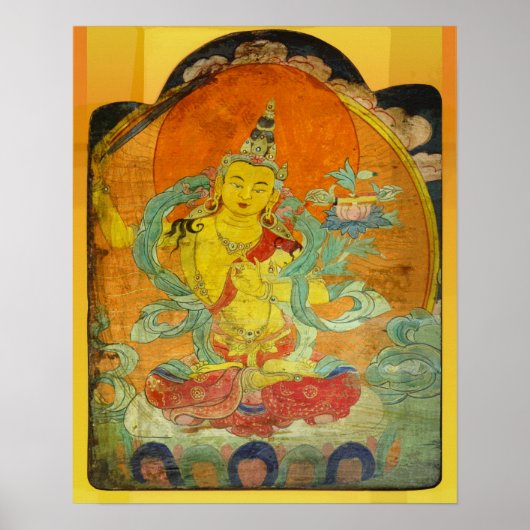 Manjushri, Bodhisattva of Wisdom Poster (Voorkant)