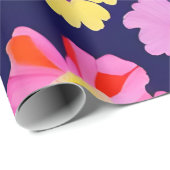 MankDhani Colorful Flowers Pattern Cadeaupapier (Rol Hoek)