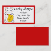 Mankei Neko Visitekaartje (Voorkant / Achterkant)