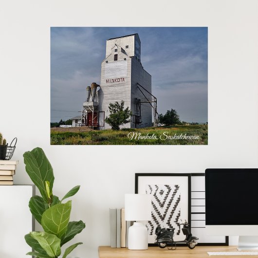Mankota Grain Elevator Poster (Thuiskantoor)