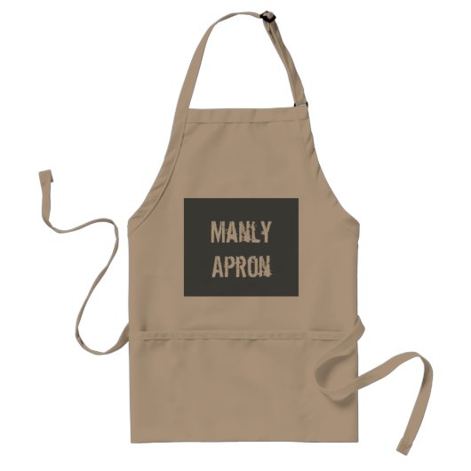 Manly Apron Standaard Schort (Voorkant)