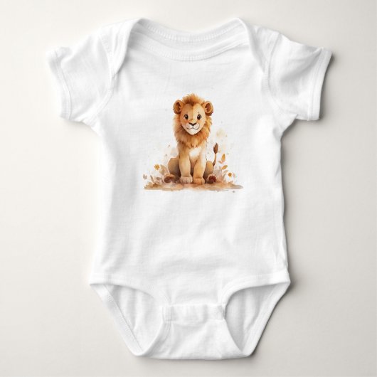 Manly Baby Lion Lioness Cub Romper (Voorkant)