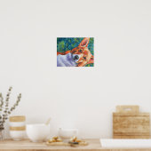 Manly Corgi Poster (Keuken)