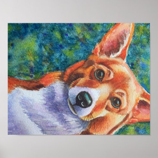 Manly Corgi Poster (Voorkant)