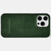 Manly Executive Linnen Ontwerp met Naam Case-Mate iPhone Case (Achterkant (horizontaal))